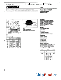 Datasheet C781PN manufacturer Powerex